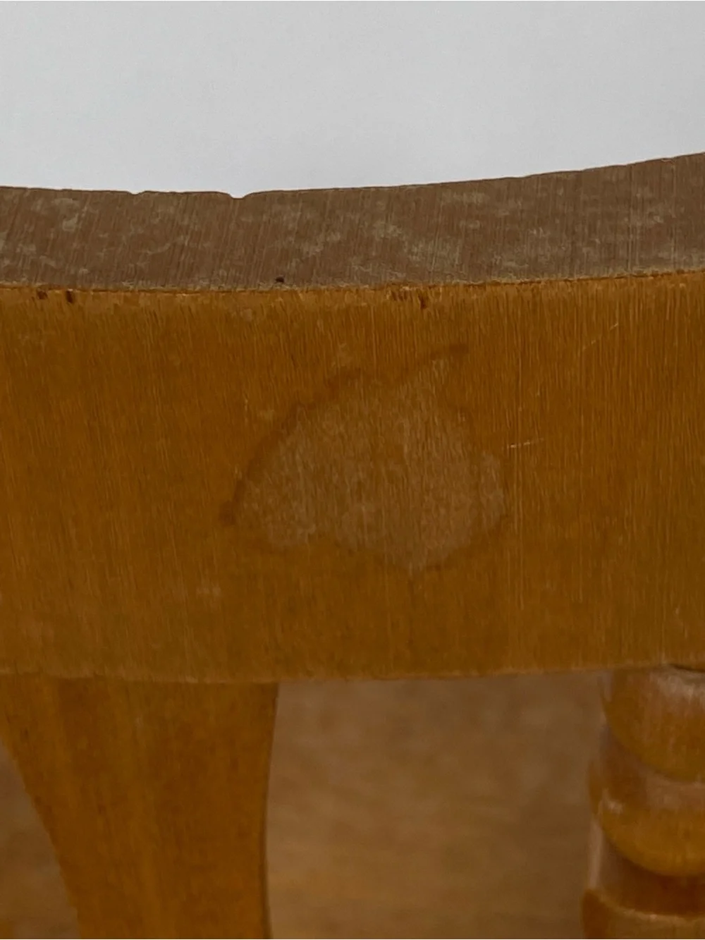 Vintage Strombecker Wooden T-Back Armed Rocking Chair Seat Doll House Furniture
